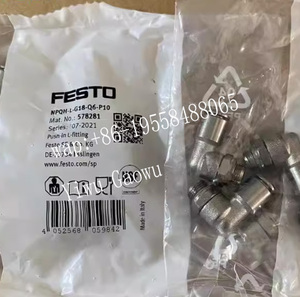 Conector en Forma de L Original FESTOs NPQH-L-G18-Q6-P10 578281 para Equipos Neumáticos de la Industria Alimentaria - Product Image 1