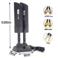 Qiyuntong Dual Antenna 5G CPE Dish 42DBI Penguat Sinyal Pita Frekuensi 42DBI Pemasangan di Tanah Bahan Plastik VSWR 1.5 600-6000MHz Cetakan Khusus