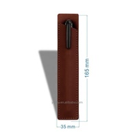 PU cuir porte-crayon école stylo sac de rangement mignon Kawaii stylo manchon de protection petit signe stylo couverture étui en cuir cadeaux