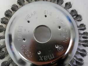 Cabezal de corte de cepillo de rueda de alambre de acero de 8 pulgadas | Cepillo de malezas resistente compatible <span class=keywords><strong>con</strong></span> <span class=keywords><strong>desbrozadora</strong></span> y desmalezadora - Product Image 4