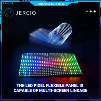 Écrans muraux vidéo LED transparents flexibles JERCIO, panneaux de mailles, écran transparent intérieur/extérieur pour affiche numérique, magasin de détail