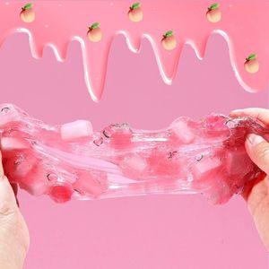 CHENXI Jelly Cube Slime Transparente, Cristalino, No Tóxico, con Dijes Personalizados, Juguete Antiestrés de Colores, Slime Crujiente - Product Image 6