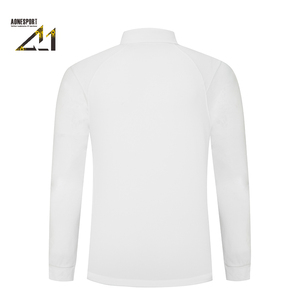 เสื้อโปโลแขนยาวผู้ชาย A-1 ผ้าโพลีเอสเตอร์ 100% น้ำหนัก 180 กรัม ถักทอแบบแห้งเร็ว ระบายอากาศได้ดี เหมาะสำหรับใส่เล่นกอล์ฟและสวมใส่ลำลอง - Product Image 4