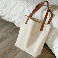 Sac en toile de coton biologique personnalisé avec logo écologique réutilisable pour les courses, la plage, les femmes, les hommes, les étudiants, les voyages, l'usage quotidien, le yoga