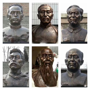 Estatuas de Ancianos Chinos de Fibra de Vidrio, Decoración Familiar, Color Antiguo, Estilo Antiguo - Product Image 6