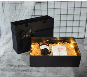 Gift Box Customized Wholesale Perfume Boxes Magnetic Black Cardboard Michaels Gift Boxes Photo Frame Gift Box