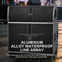 Système de sonorisation professionnel Line Array en aluminium, étanche IP65, 8 ohms, double haut-parleur de 6,5 pouces, caisson de basses de 15 pouces, pour concerts en plein air et scènes