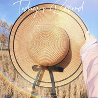 여성 여름 태양 보호 큰 챙 모자 해변 휴가를위한 여행 밀짚 모자