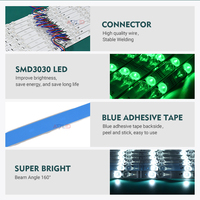 Barres lumineuses LED rétroéclairées en aluminium 24V SMD3030 RGB+CCT 160 °   Barres lumineuses LED programmables à pixels ultra-lumineuses avec obturateur à rouleaux pour objectif