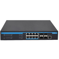 Switch Ethernet géré L3 2.5G à 12 ports monté en rack avec SNMP et QoS, 8 ports PoE, capacité 120 Gbit/s, gestion par console