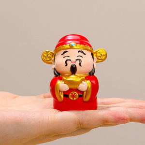 Creative Resin God Of Wealth Figurine <b>Set</b> Multi Piece <b>Desk</b> Decoration Feng Shui Office Supply Chinese New Year Gift - Product Image 4