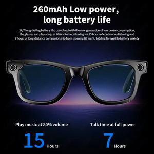 Lunettes intelligentes IA 2025 flambant neuves avec caméra 8MP, changement de couleur, Wi-Fi/5G/4G, étanches IPX-6, double caméra, assistant vocal intelligent et <span class=keywords><strong>musique</strong></span> - Product Image 5