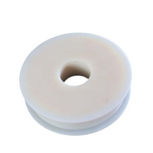 Nylon <b>Wheels</b> 20mm Bore Diameter Machined <b>Plastic</b> Pulley For Industrial Use - Product Image 4