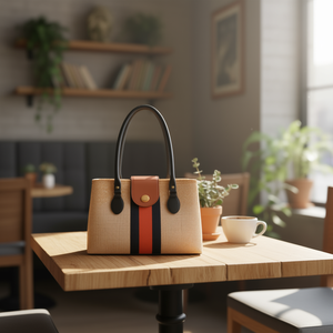 Manico per borsa in pelle ILAN 66 cm, set bicolore per accessori borsa - Product Image 3