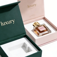 Boîte rigide haut de gamme avec couleur et logo personnalisables pour coffret cadeau de parfum