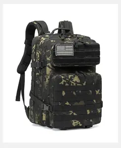 45L Sac À Dos Étanche Randonnée Voyage Sac À Dos Camping En Plein Air Heavy Duty Tactique Gear Oxford Camo Randonnée Sac À Dos