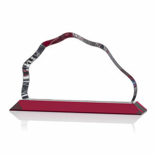 Alta qualidade personalizado design simples pagode montanha pico forma cristal obelisco troféu prêmio - Product Image 1
