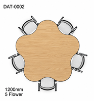 Table d'activités scolaires moderne à hauteur réglable pour 2 personnes, empilable, pour maternelle, avec bord renforcé, personnalisable, en bois, vente en gros
