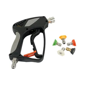 4000PSI High Pressure Washer Gun for with quick Connector 14MM Hose Connector, Car Wash Gun Panel Gun for Car Washer Cleaning