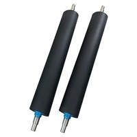 Rouleau en caoutchouc polyuréthane sans moteur, revêtu de caoutchouc, résistant aux hautes températures, rouleau en silicone