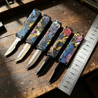 Couteau pliant miniature d'extérieur à haute dureté imprimé en 3D pour la randonnée, le camping, la survie, l'autodéfense, en stock, OEM personnalisé