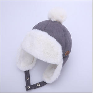 2025 mode enfants hiver chapeau bébé chaud bonnets avec anneau pompons coupe-vent ski oreille casquettes écharpe chapeau et gant ensembles pour les filles - Product Image 3