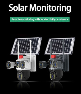 Cámara de Vigilancia Inalámbrica <span class=keywords><strong>V380</strong></span> <span class=keywords><strong>Pro</strong></span> con Energía Solar, WiFi 4G, 4K, Seguridad para Exteriores, Tarjeta SIM 4G, Cámara CCTV Solar - Product Image 4