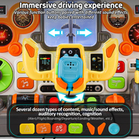Jouet musical lumineux pour bébé Zhorya, jouet éducatif interactif pour enfants, simulation de conduite, développement sensoriel et cognitif