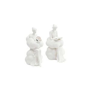 Elegante Statua Femminile su Base a Nuvola - Artigianato Personalizzato in Poliresina <span class=keywords><strong>per</strong></span> Arredamento Moderno, Ideale come Regalo Artistico e Ornamento <span class=keywords><strong>per</strong></span> Ufficio - Product Image 3