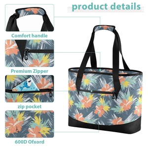 Sac isotherme personnalisé pour femme, sac de pique-nique écologique, sac de courses à bandoulière pour camping familial, sac isotherme personnalisé pour le shopping - Product Image 6