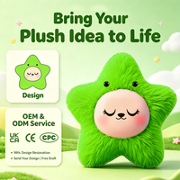 Coussin en peluche étoile géante personnalisé avec visage en vinyle silicone, style Kawaii, shaggy, pour soutien émotionnel, soulagement de l'anxiété, cadeau à câliner
