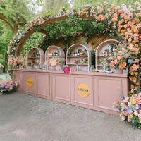Comptoir de réception extérieur Yicheng, comptoir de bar commercial, bureau de service portable pour hôtel, événement, fête et réception professionnelle
