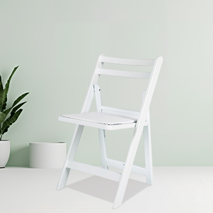 Wholesale Gladiator Dining Restaurant Garden <strong>Chair</strong> White Americana Seated <strong>Chair</strong> <strong>Padded</strong> Wimbledon Resin Folding <strong>Chair</strong> for Event - Product Image 4