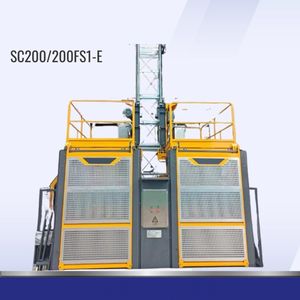 Двухкорпусный строительный подъемник SC200/200FS1, грузоподъемность 2x2 тонны, высота подъема 100 м, высокоэффективный лифт для пассажиров, Южная Африка - Product Image 3