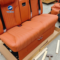 Banc-lit de luxe pour van avec massage, chauffage, ventilation, repose-jambes électrique et écran tactile