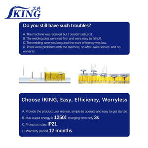 IKING CD Welder, Clavos de Aislamiento y Pasadores de Cabeza Cónica, Sistema de Descarga de Condensadores para HVAC - Product Image 6