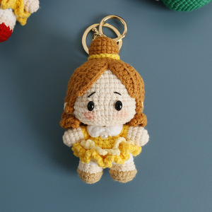Nuevo Colgante de Muñeca Princesa Tejida a Mano de Ganchillo, Lindo Llavero Artesanal, Adorno, Regalo - Product Image 6