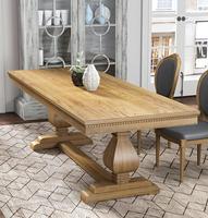 Table de salle à manger rectangulaire en chêne massif STG Industrial, style campagnard, 300 cm, sur mesure, 10 places, mobilier pour la maison