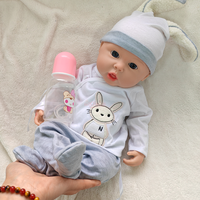 Poupées Reborn de 18 pouces, bébé en silicone souple, corps entier, nouveau-né, peau réaliste, kit de fille réelle, comme cadeaux