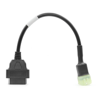 Adaptador de Cable de 6 Pines de Alta Calidad para Kawasaki, Adaptador de 6 Pines a Cable OBD2 de 16 Pines para Motocicletas