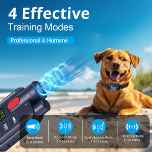 Collar de control de ladridos SmartPet recargable, impermeable, con pantalla a color y vibración para entrenamiento de perros - Product Image 3