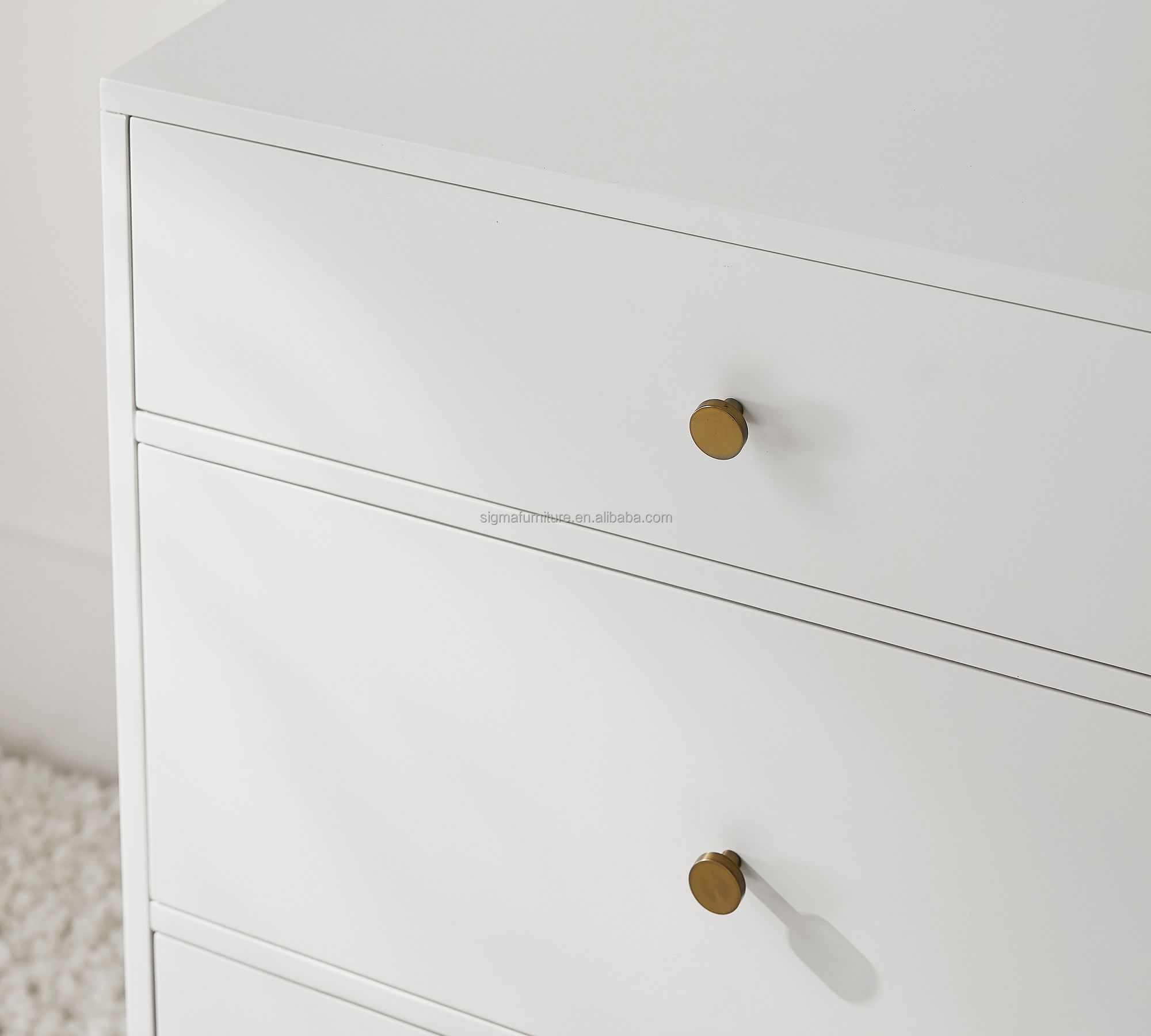 Indoor new design floating dressers 6 drawers bedroom furniture modern style customize