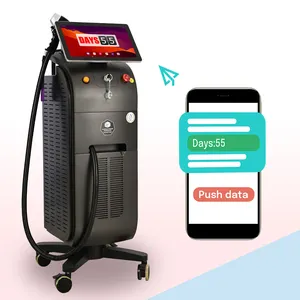 2023 Newest 4K 1600/1800w three waves diode laser hair removal 755nm 808nm 1064nm dual handle ice titanium price