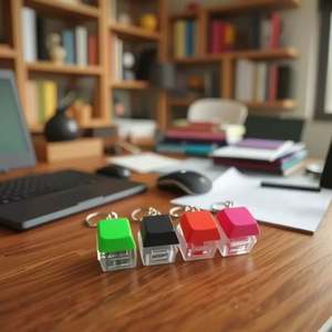 Juguete Antiestrés Creativo de Plástico con Botones de Teclado, Llavero para Aliviar el Estrés, para Niños de 8 a 13 Años, Unisex - Product Image 4