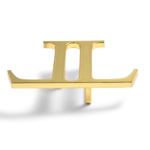 Hebilla de Moda con Precio de Fábrica, Chapada en Oro, con Logotipo Personalizado, Hebilla de Gancho con Doble Letra L - Product Image 3