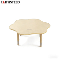 Table pour enfants réglable et durable, ergonomique, en forme de nuage, bureau d'apprentissage préscolaire pour la salle de classe et la maison