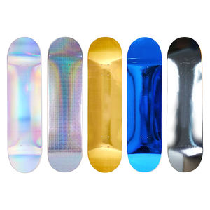Pro Custom 100 <span class=keywords><strong>Canadian</strong></span> Maple Blank Skateboard Deck Con Foil Gold Silver Film Impreso - Product Image 1