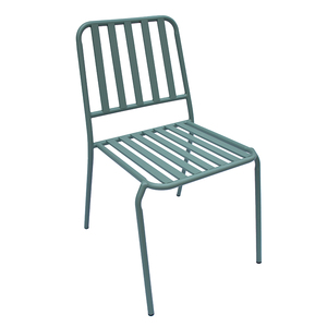 Set da Giardino Giardino all'Ingrosso, 7 Pezzi, Arredamento da Esterno, Tavoli e Sedie Rettangolari in Metallo, Set Moderno Verde per Terrazze - Product Image 5