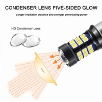 LED-Blinkleuchten für Autos 1156 P21W BA15S 1157 BAY15D 3030 27SMD 7440 3157 7443, Rot, Pink, Stroboskop, Automatisches Rückfahr- und Bremslicht