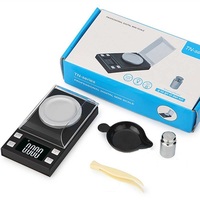 Balance de précision Karat 50g/0.001g, haute précision, écran numérique de poche, balance populaire avec grand écran LCD rétroéclairé, alimentée par piles